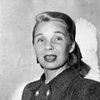 Gertrude Musgrove as Saunders, the Maid