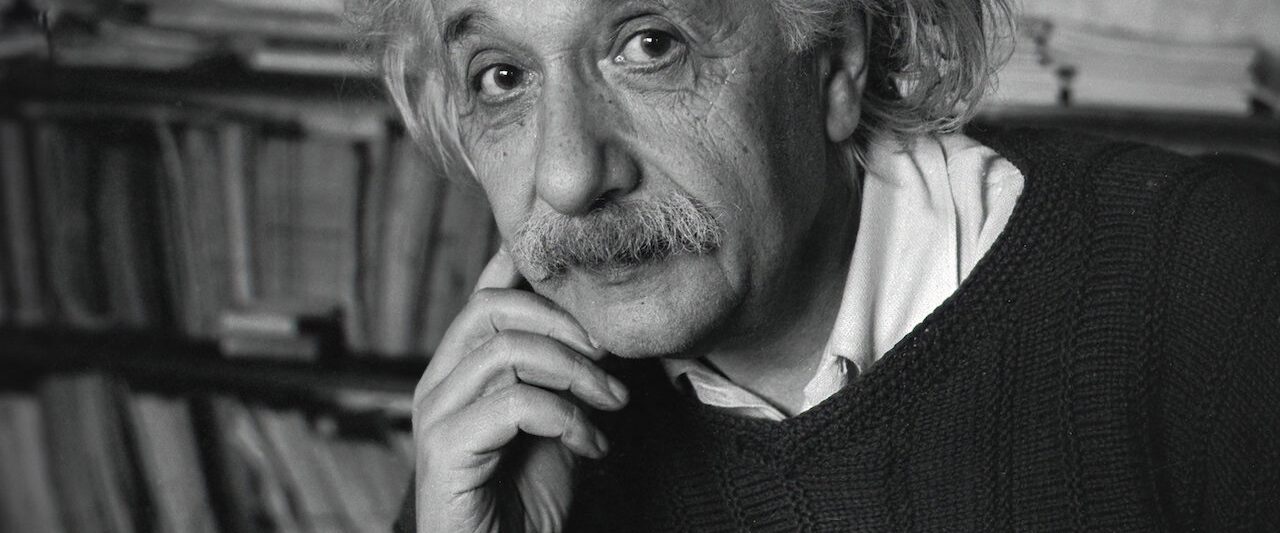 Einstein and the Bomb background
