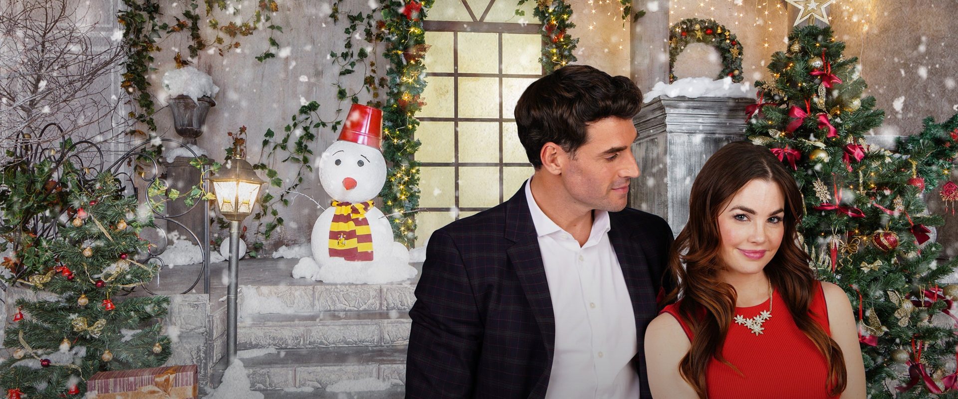 A Brush with Christmas background