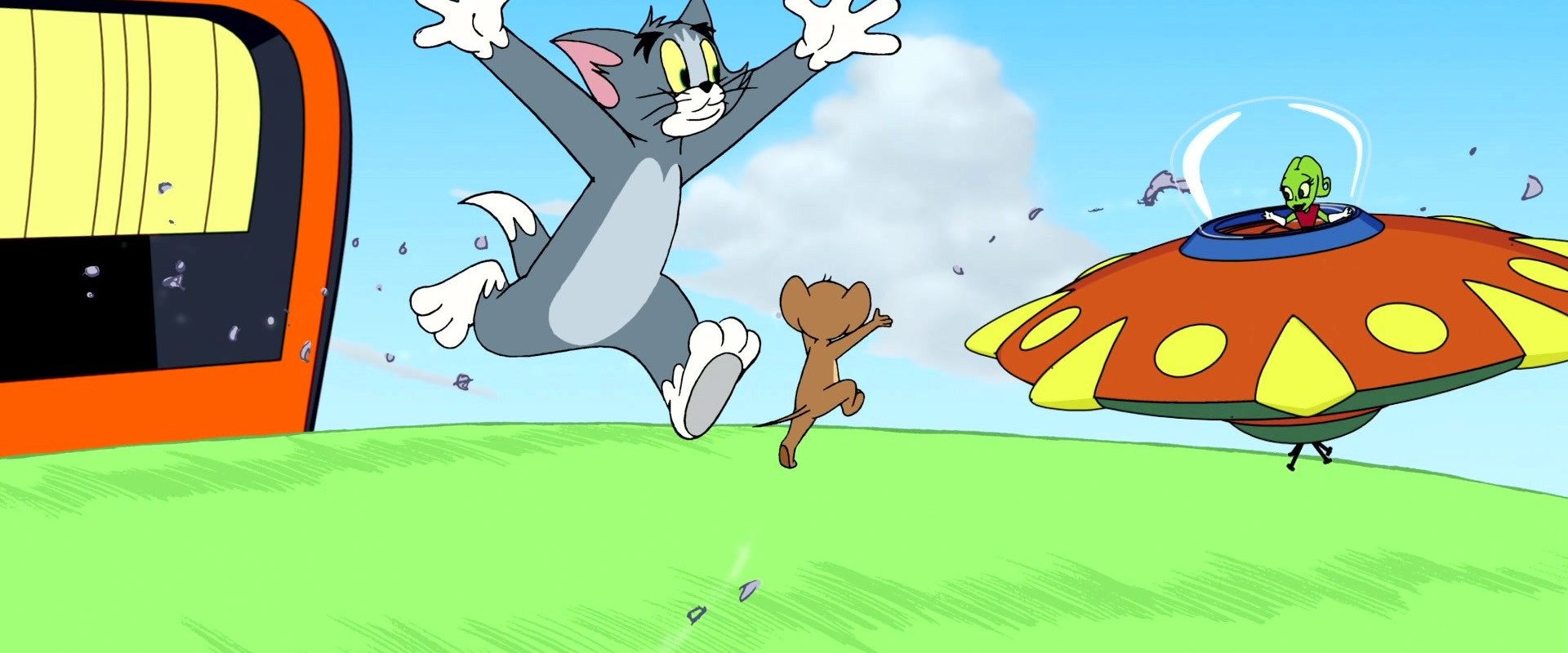Tom and Jerry Blast Off to Mars! background