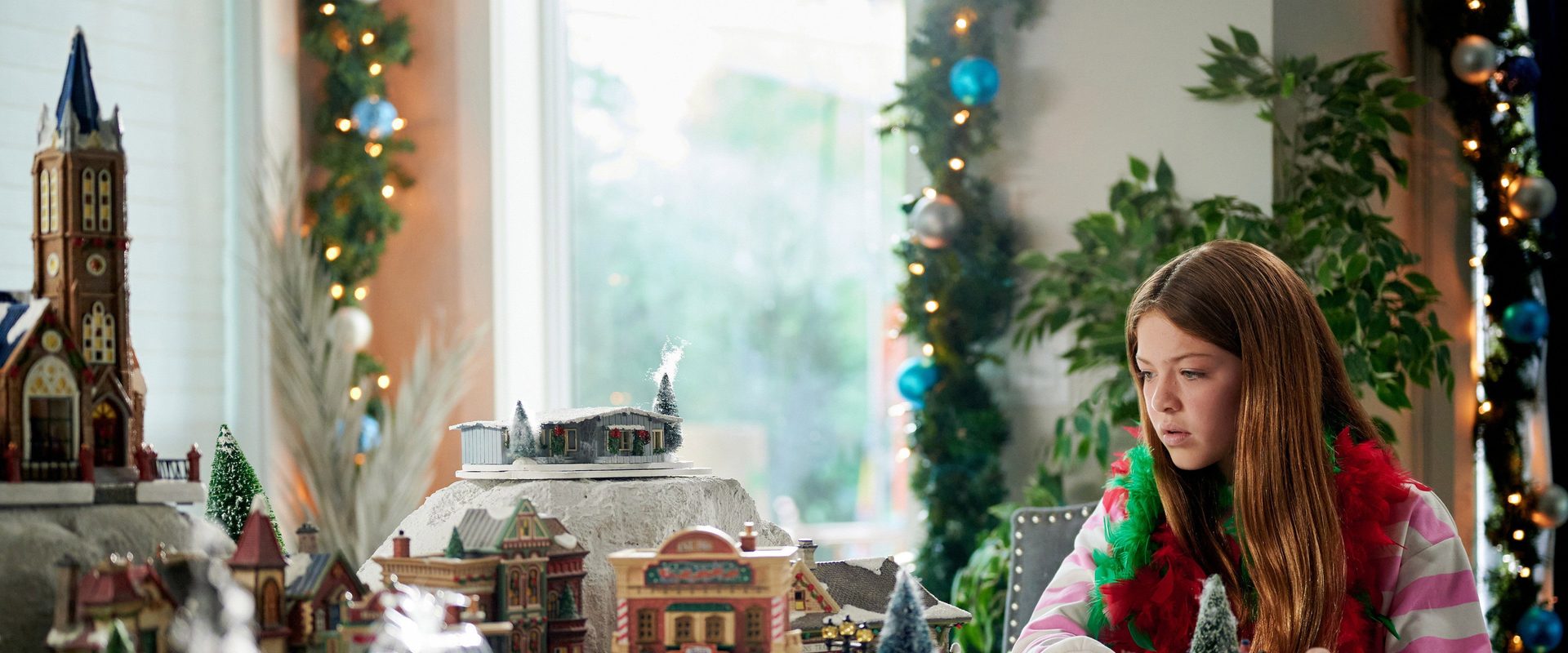 A Magical Christmas Village background