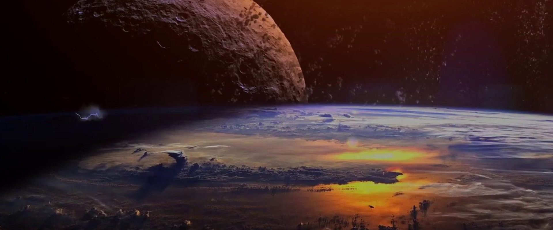 Meteor Moon background