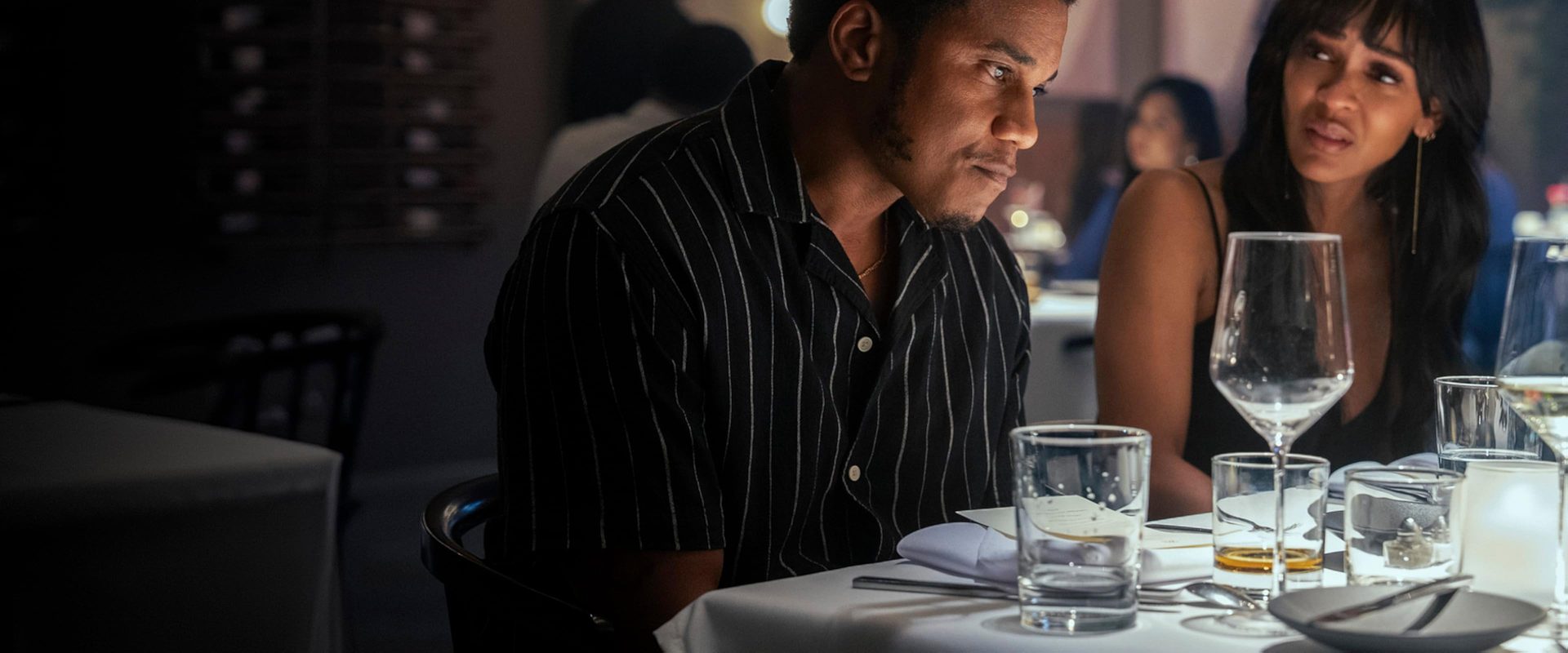 Tyler Perry's Divorce in the Black background