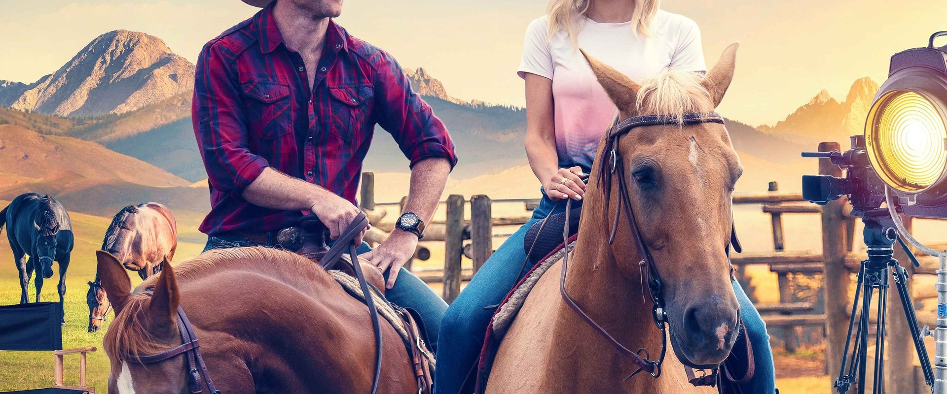 The Movie Star and the Cowboy background