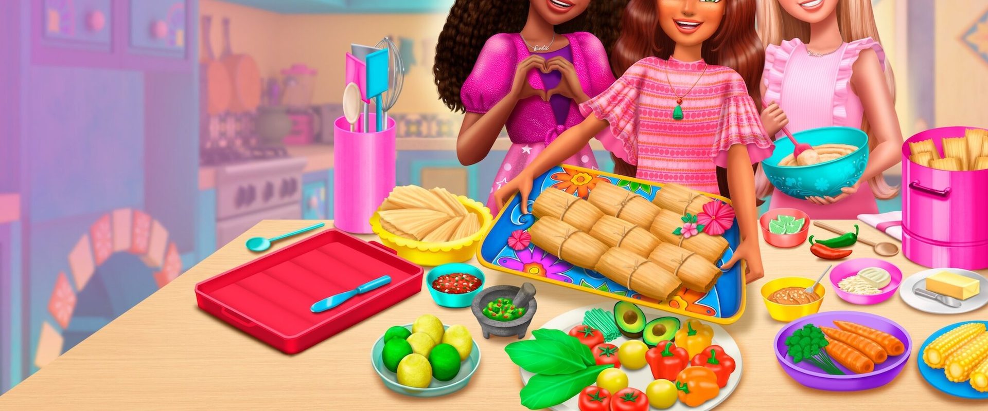 Barbie & Teresa: Recipe for Friendship background