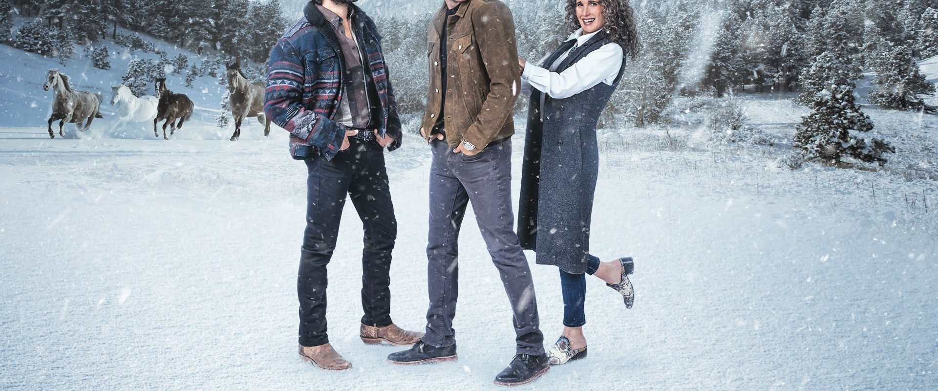 Dashing in December background