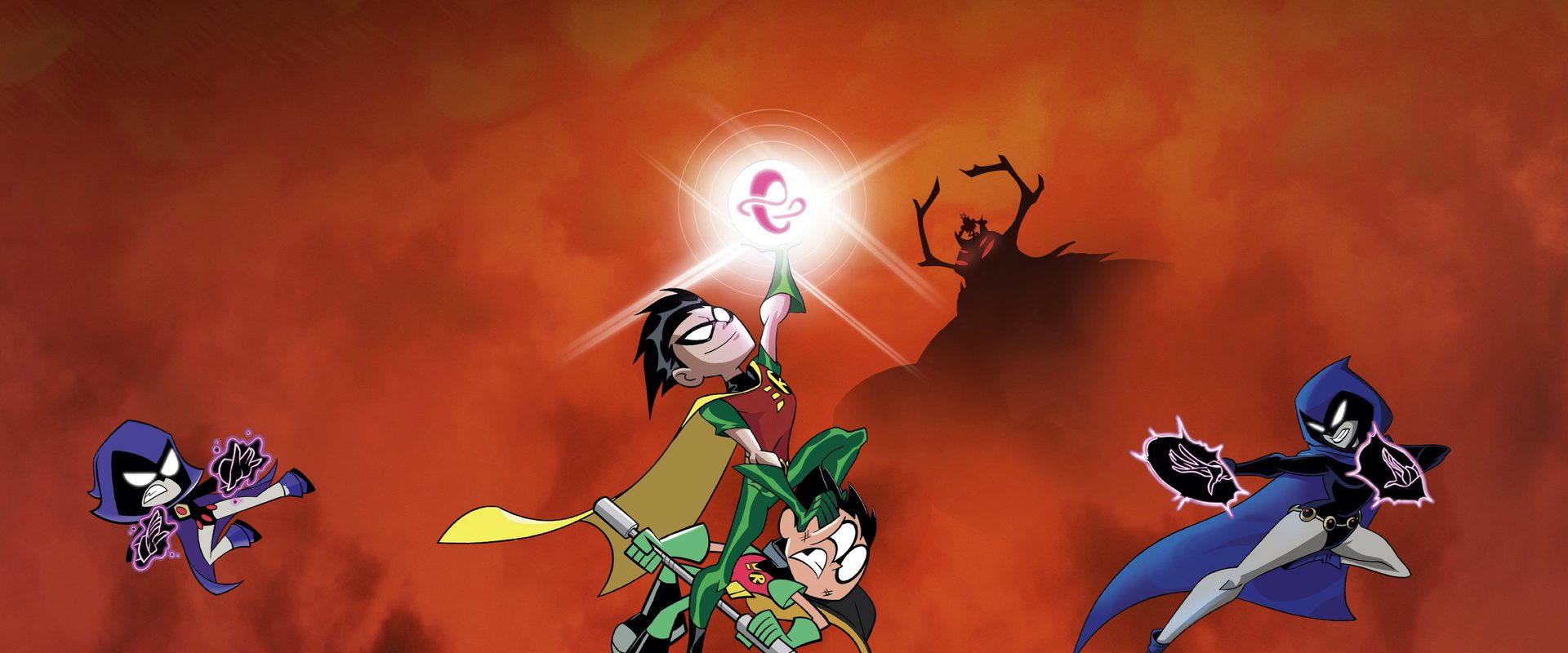 Teen Titans Go! vs. Teen Titans background