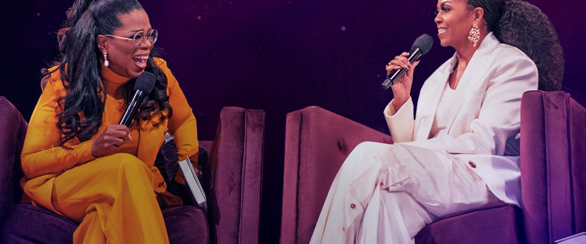 The Light We Carry: Michelle Obama and Oprah Winfrey background
