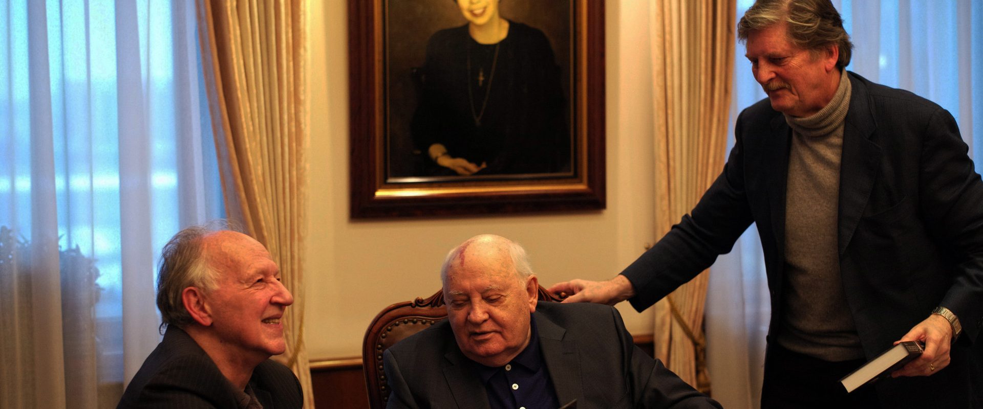 Meeting Gorbachev background