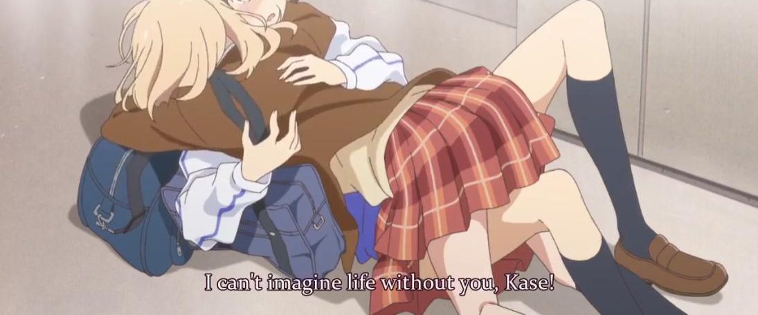 Kase-san and Morning Glories background