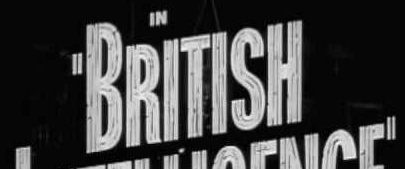 British Intelligence background