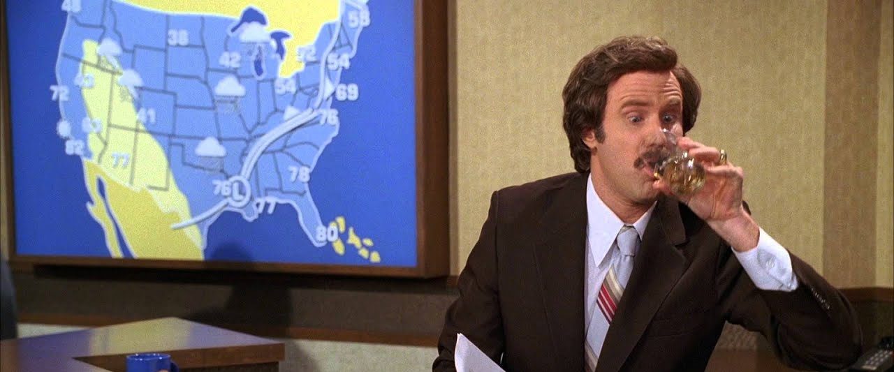 Wake Up, Ron Burgundy: The Lost Movie background