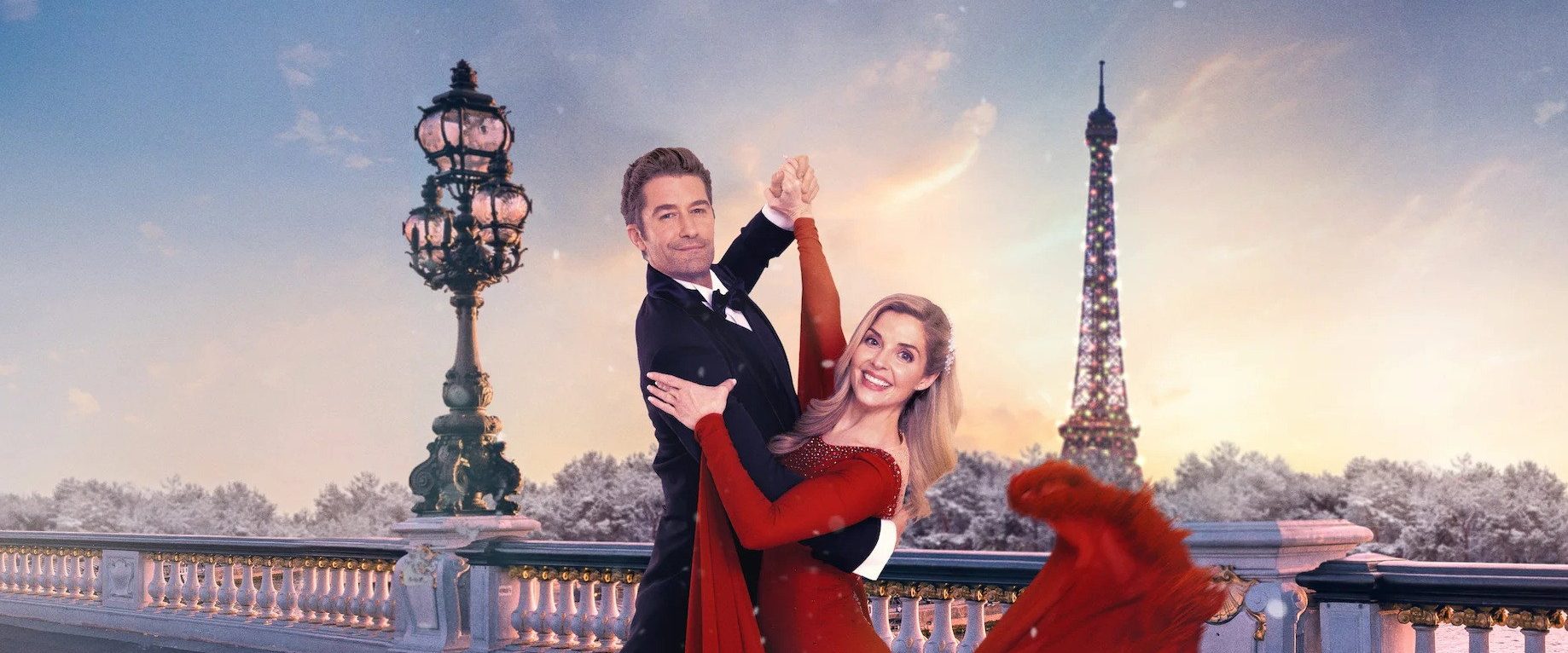 Paris Christmas Waltz background