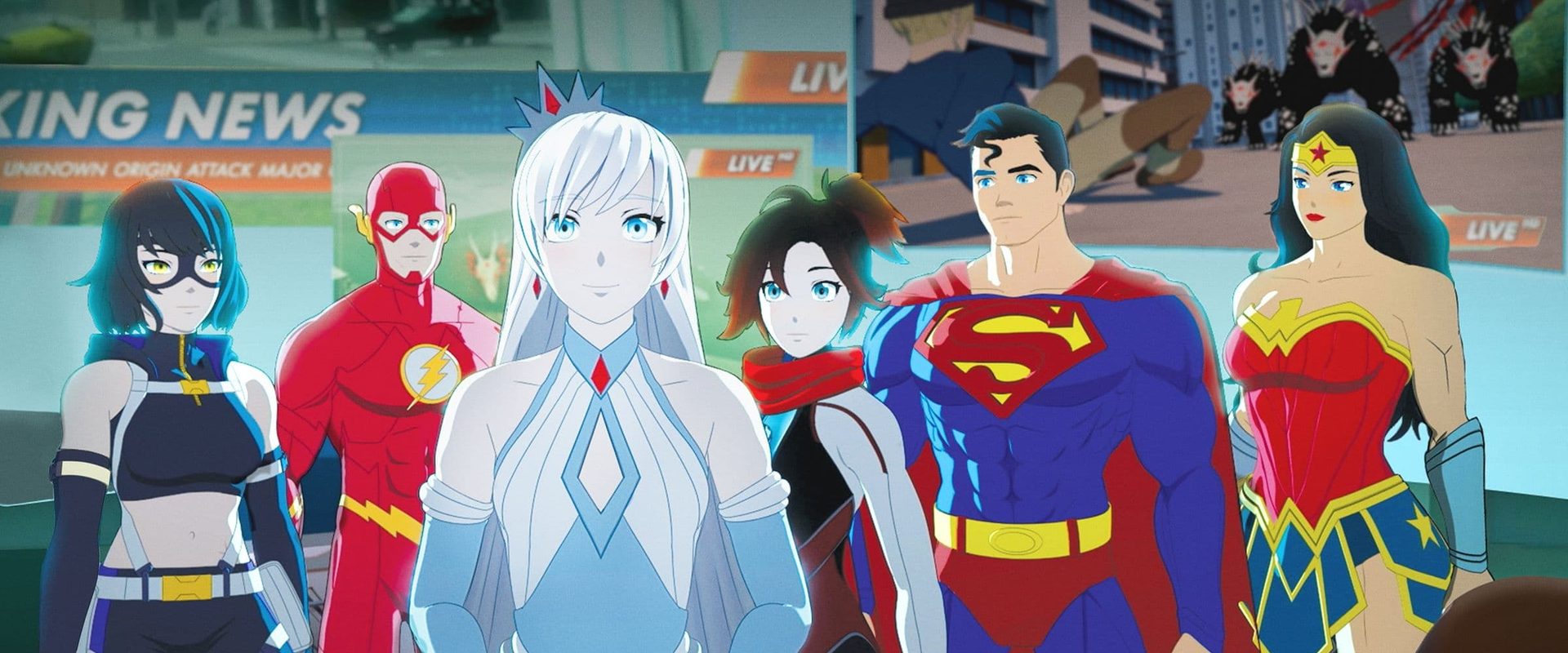 Justice League x RWBY: Super Heroes & Huntsmen, Part Two background