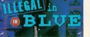 Illegal in Blue background
