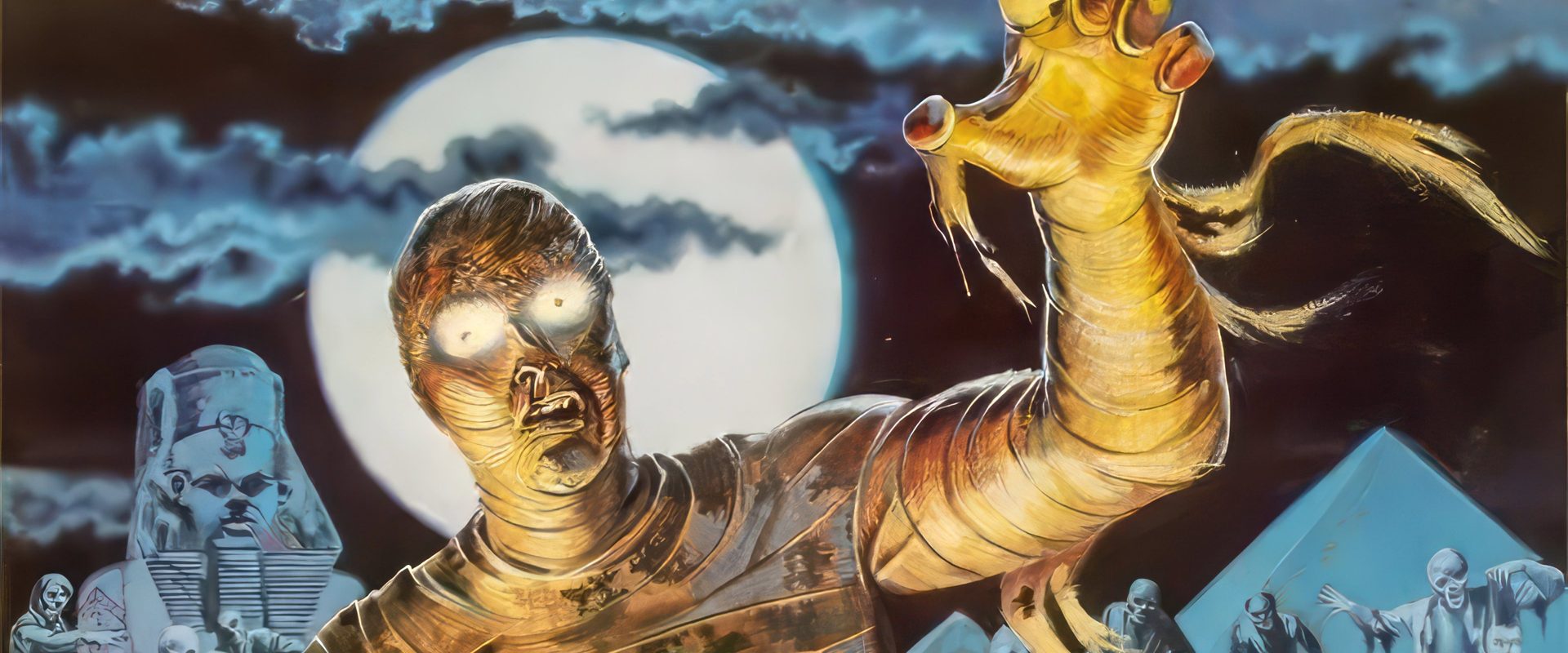 Dawn of the Mummy background