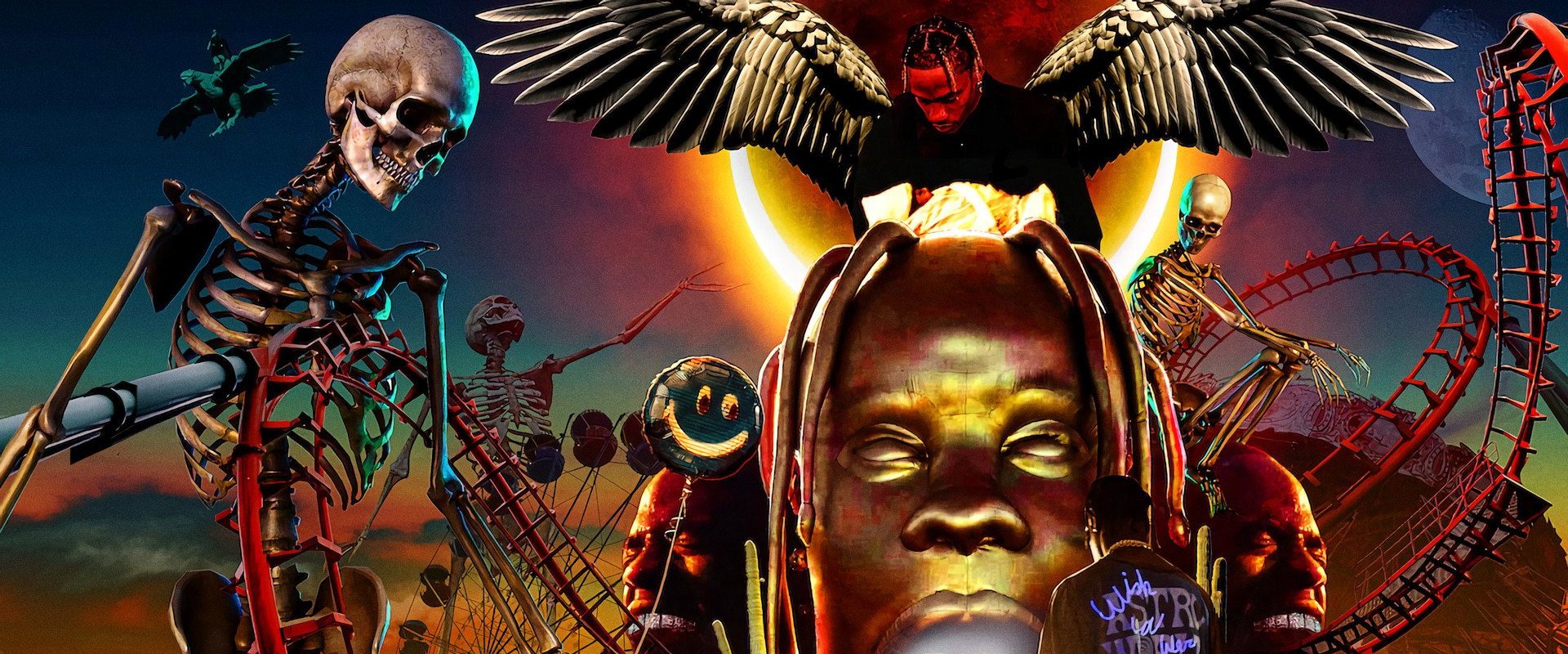 Travis Scott: Look Mom I Can Fly background