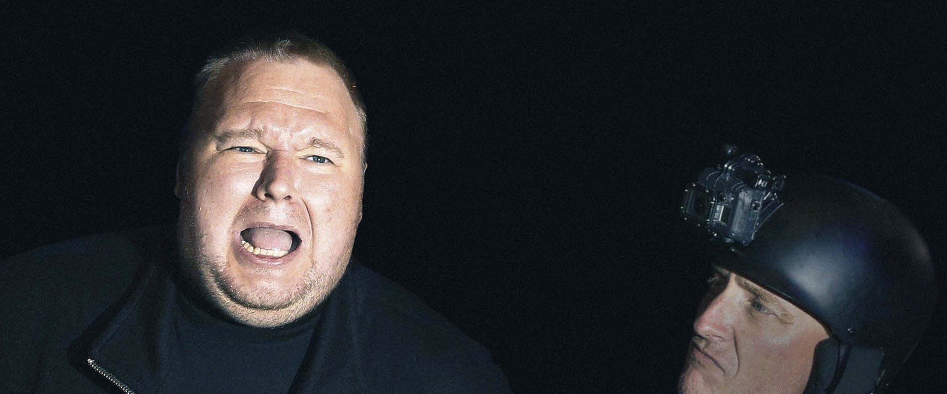 Kim Dotcom: Caught in the Web background