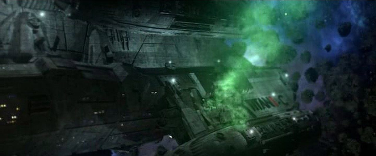 Aliens vs. Titanic background