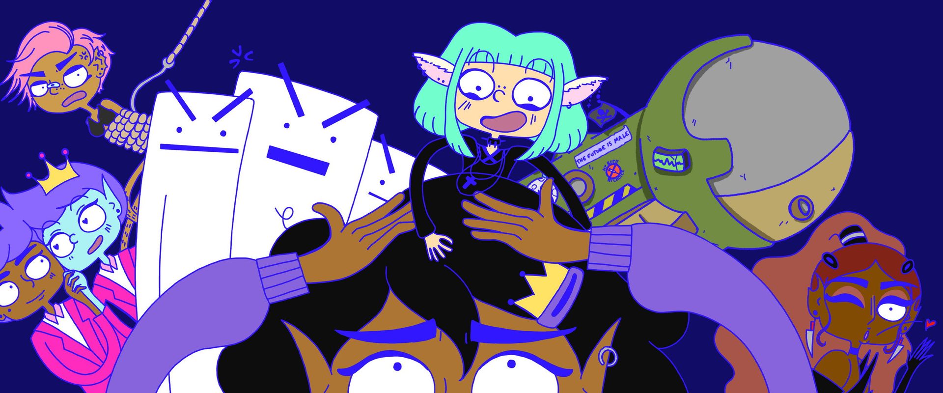 Lesbian Space Princess background