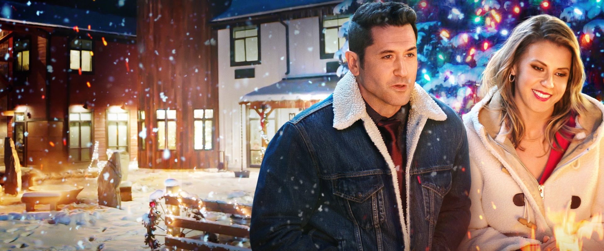 A Cozy Christmas Inn background