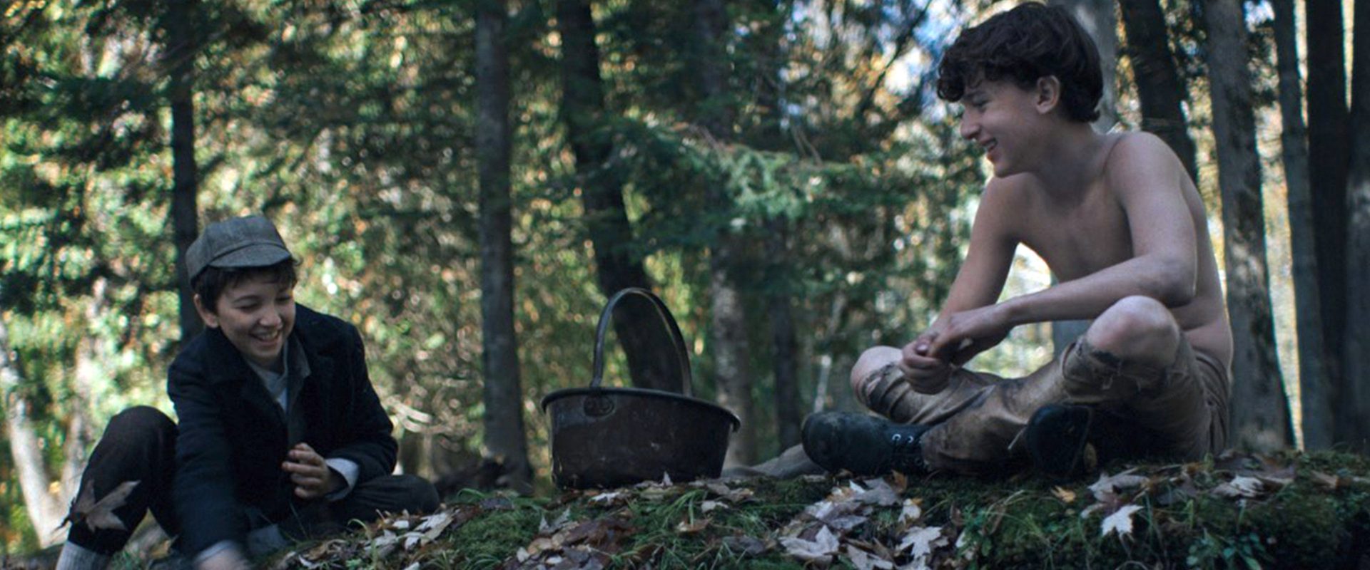 The Boy in the Woods background