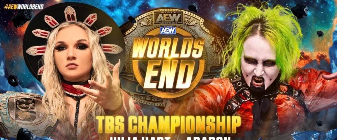 AEW Worlds End background