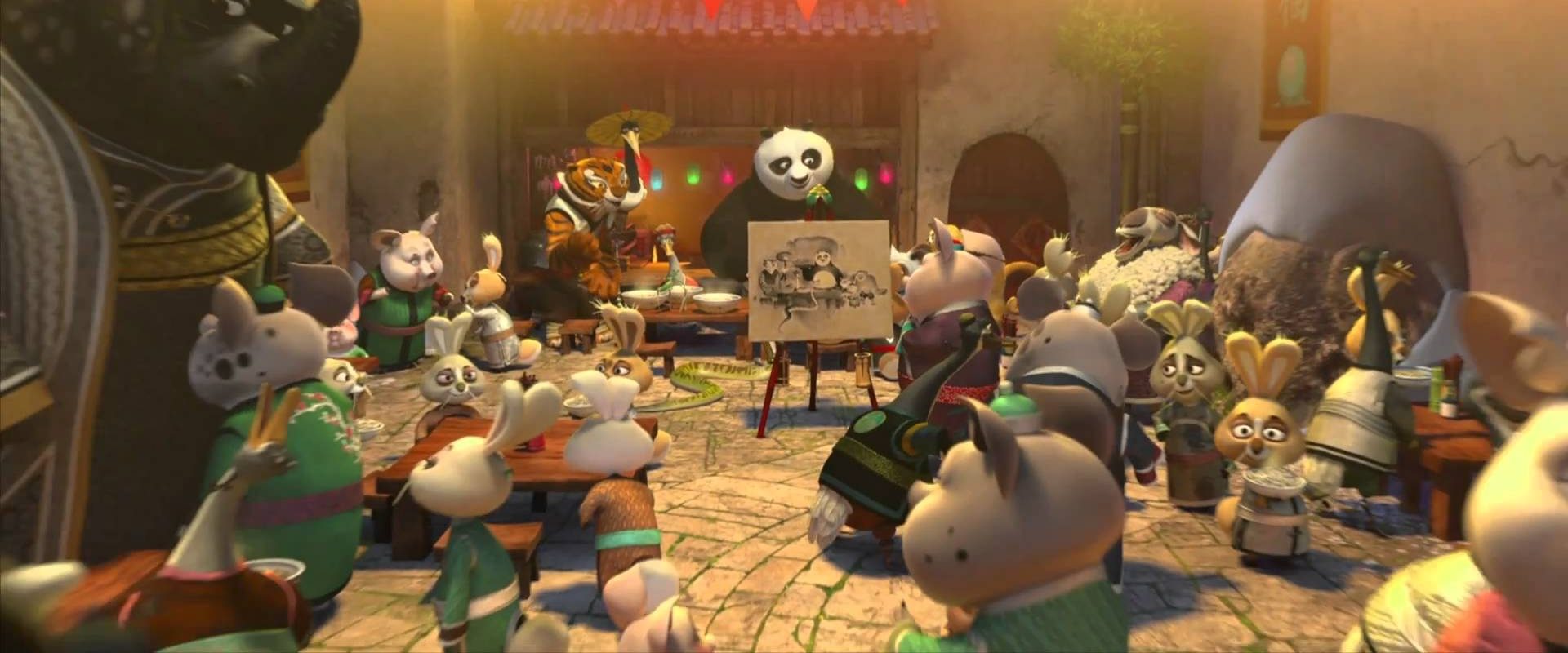 Kung Fu Panda Holiday background
