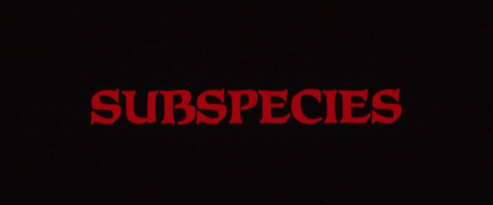 Subspecies background