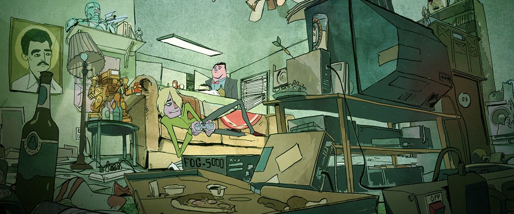Nerdland background
