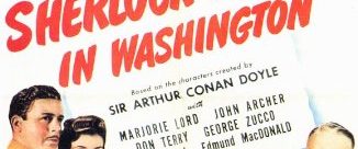 Sherlock Holmes in Washington background