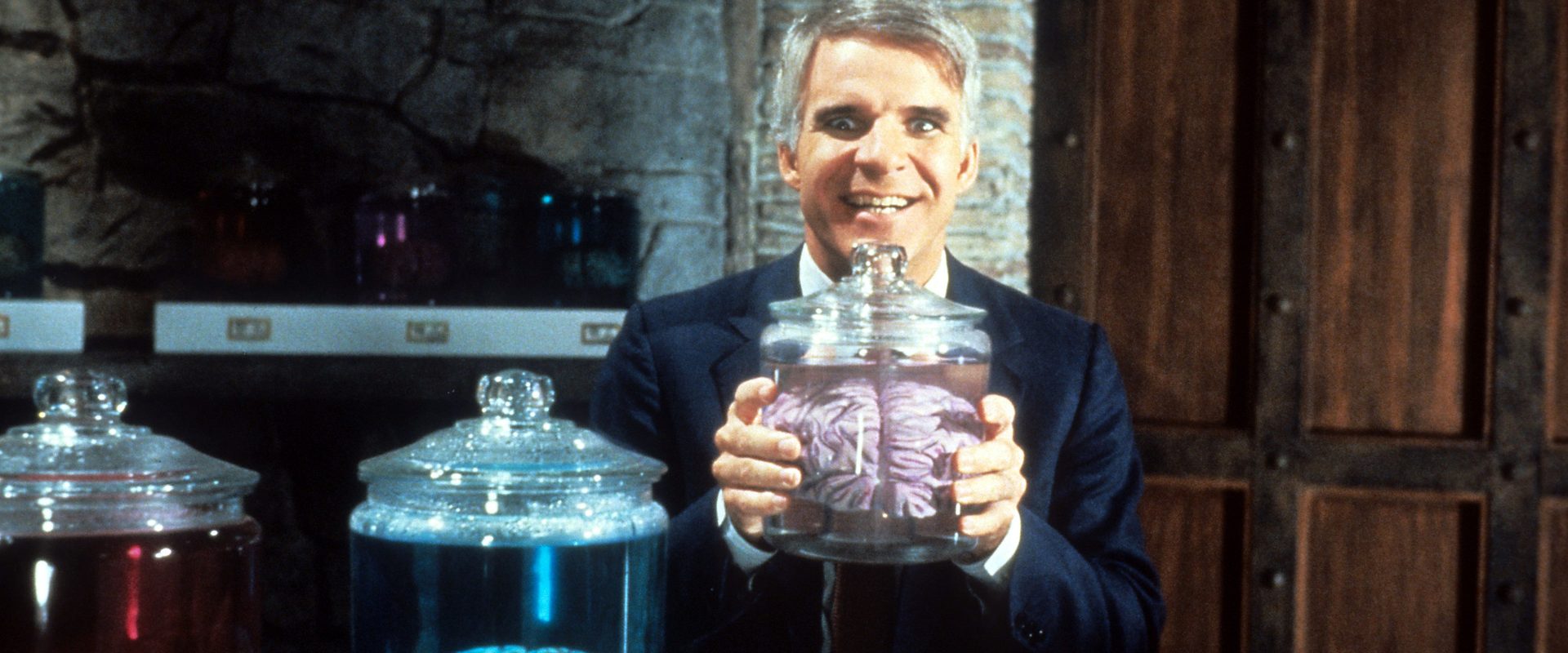 The Man with Two Brains background