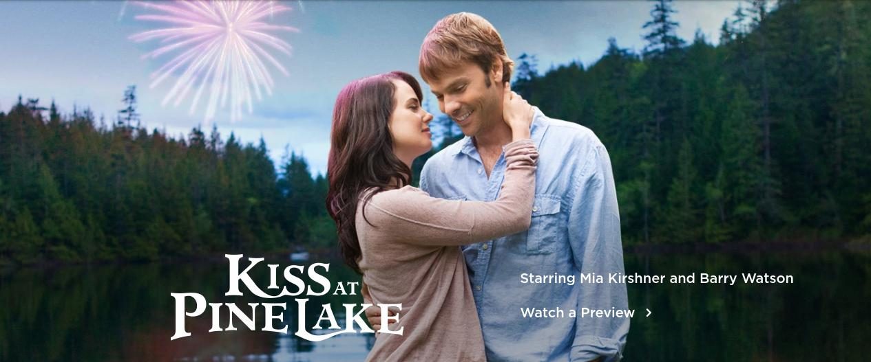Kiss at Pine Lake background