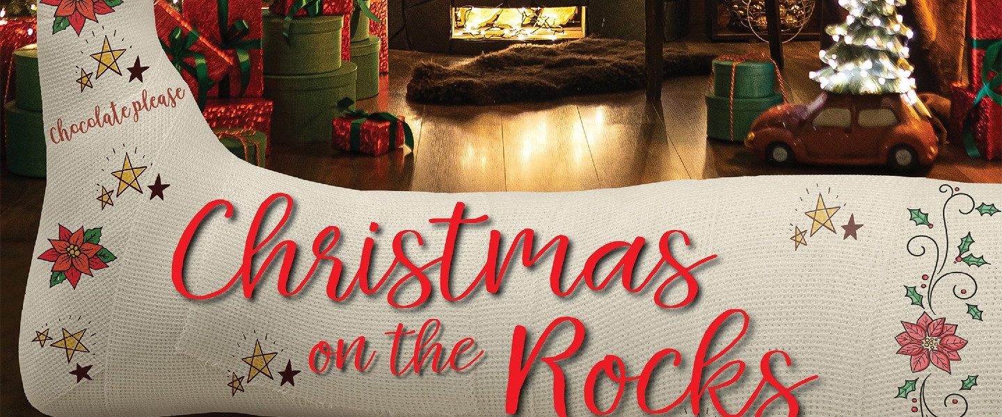 Christmas on the Rocks background