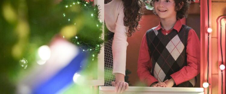 Never Kiss a Man in a Christmas Sweater background