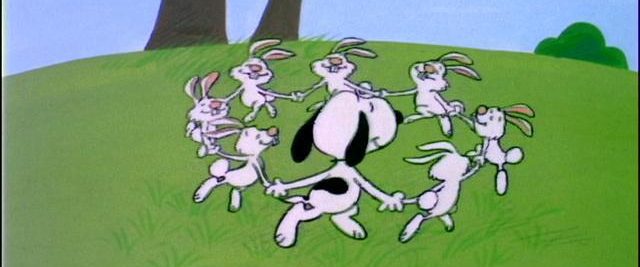 It's the Easter Beagle, Charlie Brown background