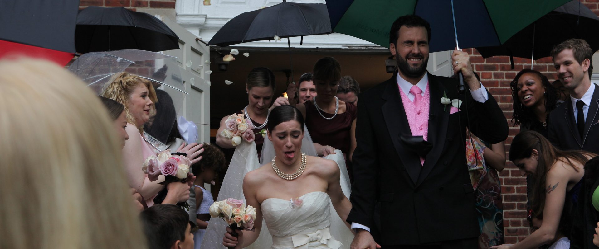 Breakup at a Wedding background