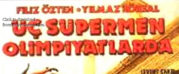 Three Supermen at the Olympic Games background