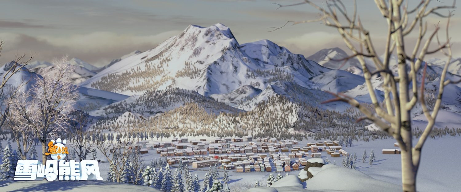 Boonie Bears: A Mystical Winter background