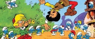 The Smurfs and the Magic Flute background