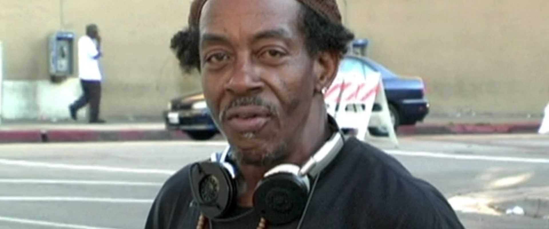 Homeless in Los Angeles background