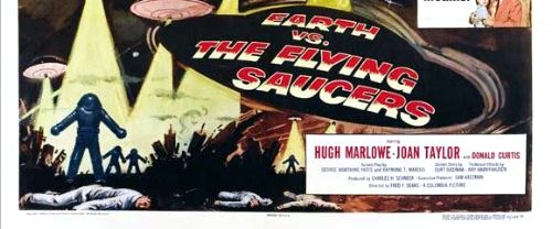 Earth vs. the Flying Saucers background