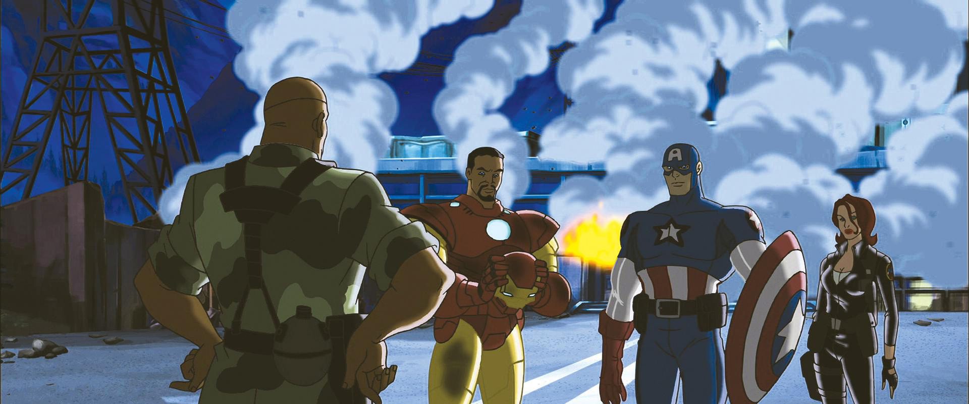 Ultimate Avengers background