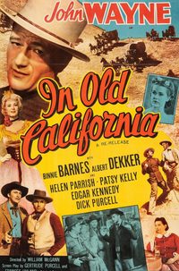 In Old California poster