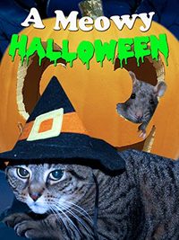 A Meowy Halloween poster
