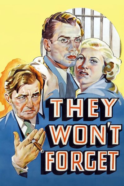 They Won't Forget poster