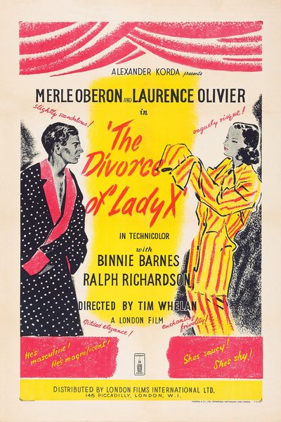 The Divorce of Lady X poster