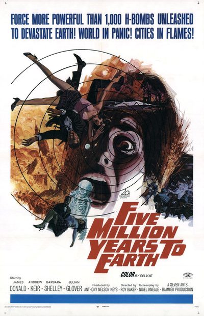 Five Million Years to Earth poster
