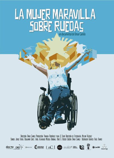 La mujer maravilla sobre ruedas poster