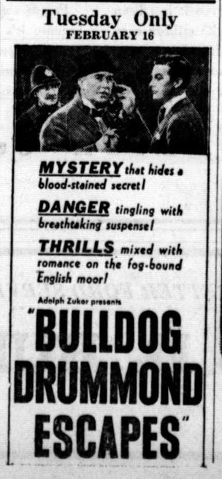 Bulldog Drummond Escapes still 3